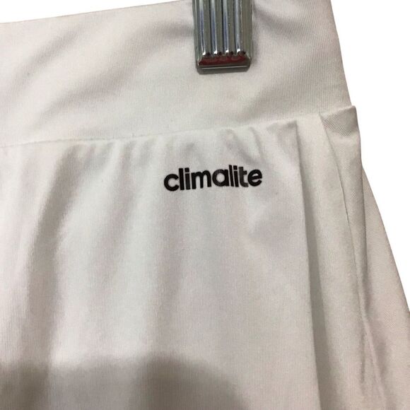 Adidas Climalite Galaxy Athletic White Skirt with Black Trim Skort S - Picture 3 of 10